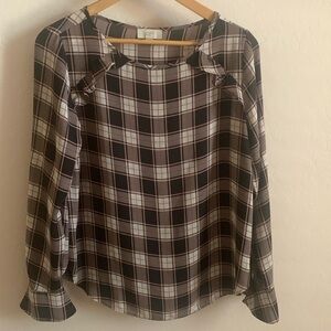 Loft Outlet Plaid Blouse
